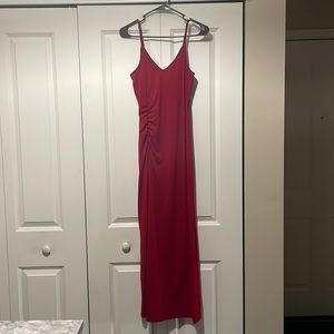 Red dress, unknown brand (ordered off Amazon)